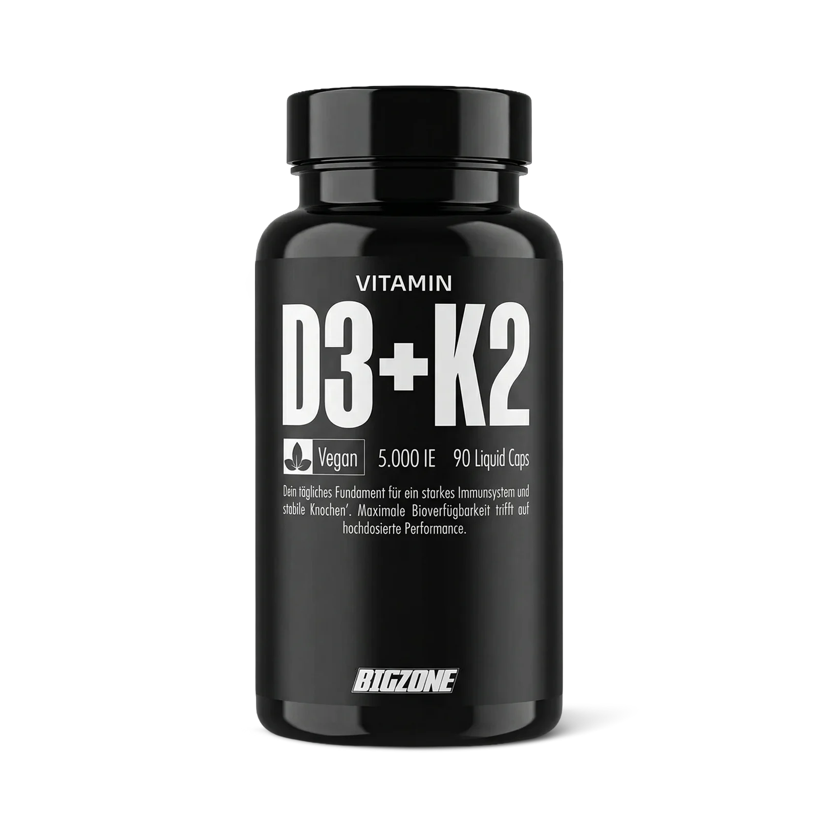 Vitamin D3 + K2 Liquid Caps (90 Kapseln), BigZone