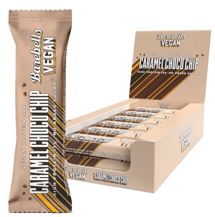 Barebells Vegan Riegel Box (12x55g) - Geschmack: Softbar Peanut Caramel