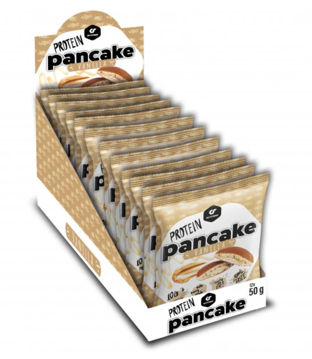 Protein Pancake Box (12x50g), GoFitness - Geschmack: Spekulatius (Lotus)