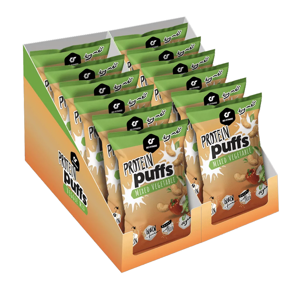 Protein Puffs (12x50g), GoFitness Nutrition - Geschmack: Hot Fuego