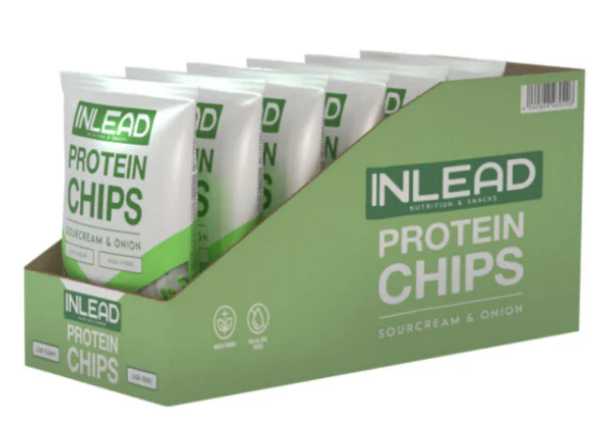 Protein Chips Box (6x50g), Inlead Nutrition - Geschmack: Paprika