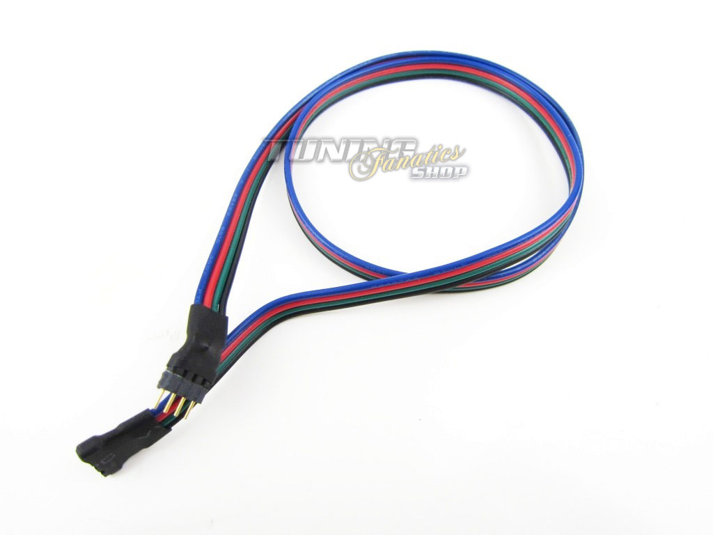 1x 1m RGB Strip Verlängerung für LED SMD Kette Kabel Stecker Verbinder Connector