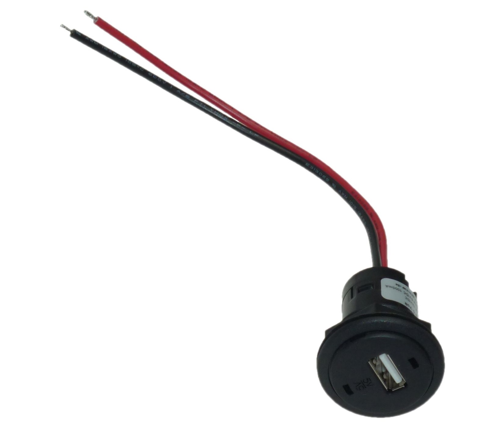 Auto KFZ Kabel Einbau Steckdose für USB 5V 1A Universal Ladegerät Navigation