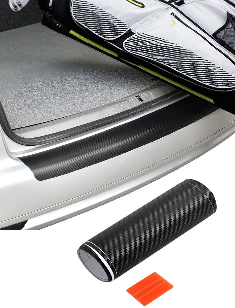 Ladekantenschutz-Folie Lack Schutz Kratzer Carbon Optik für VW Passat B8 Variant