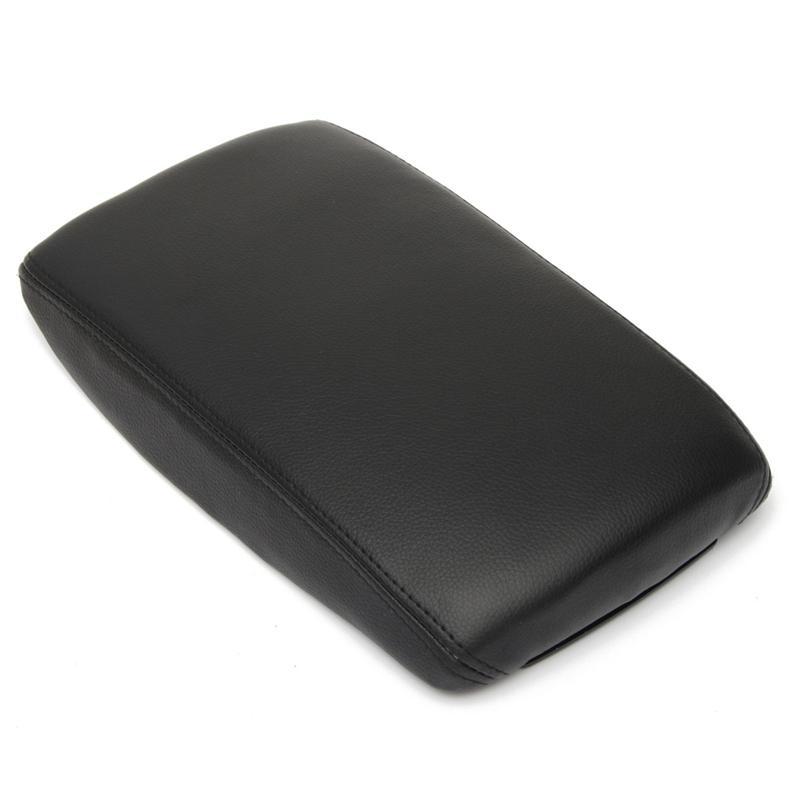 Deckel Abdeckung LEDER Schwarz Armlehne Mittelarmlehne für Audi A6 4F C6 + Avant