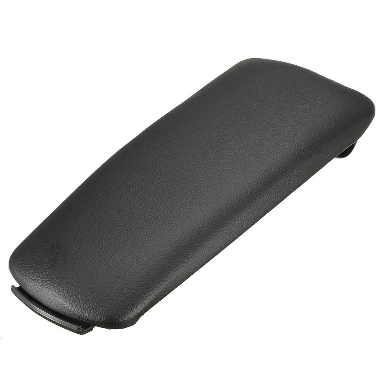 Deckel Abdeckung LEDER Schwarz Armlehne Mittelarmlehne für Audi A6 4B C5 + Avant