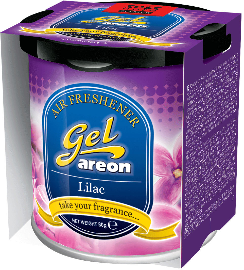 2x Original Areon Gel CAN Auto Duftdose Duftbaum Lufterfrischer + DECKEL Flieder