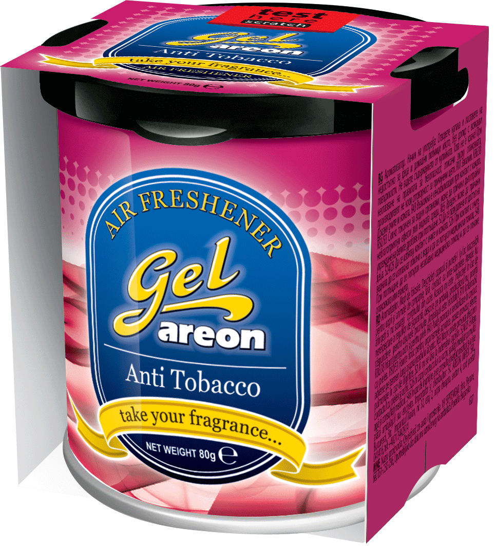 3x Original Areon Gel CAN Duftdose Duftbaum Lufterfrischer + DECKEL Anti Tabak