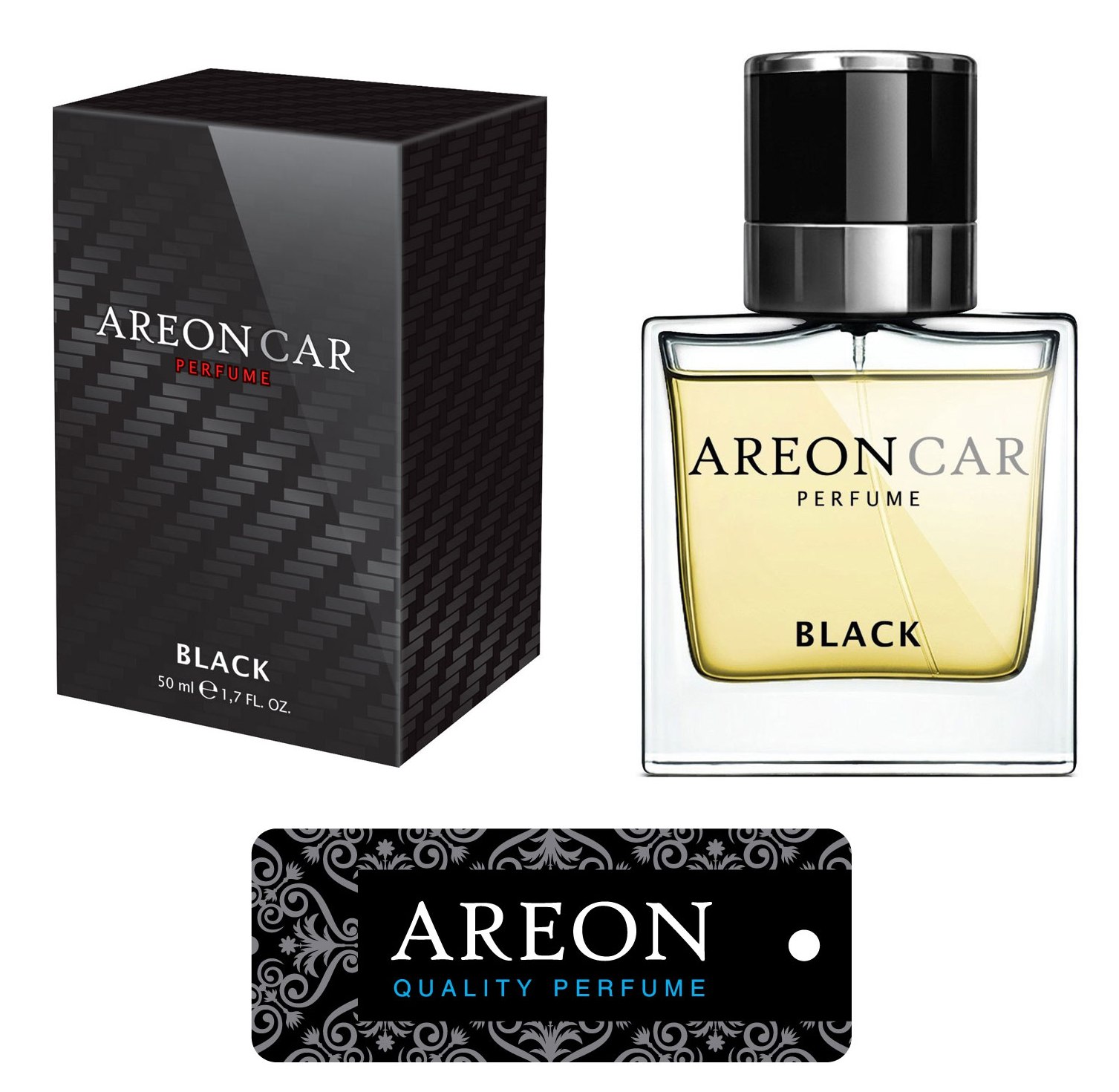 Original Areon LUX Auto Parfüm Lufterfrischer Duftdose Duftbaum BLACK LINE 50 ml