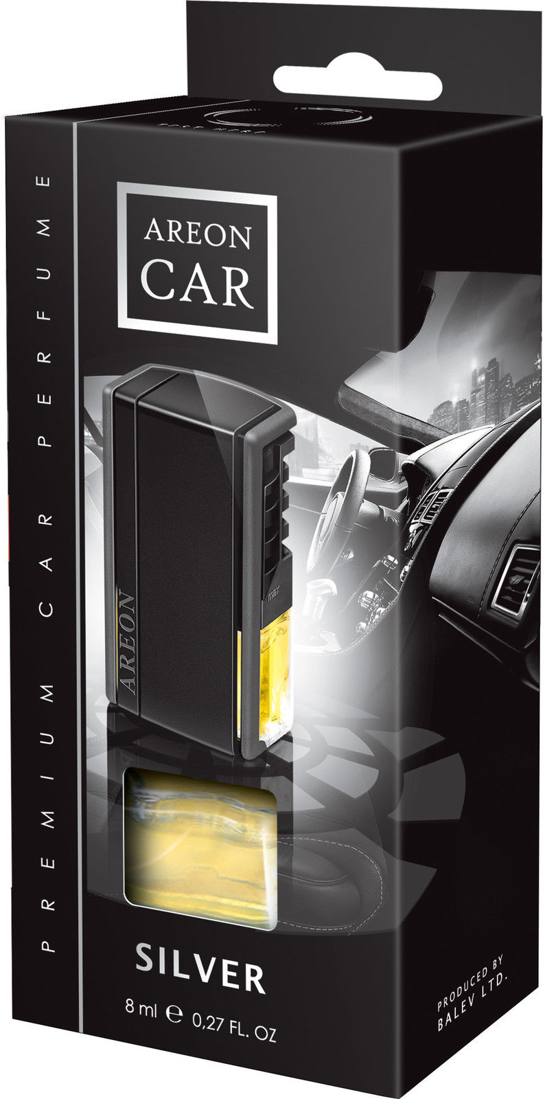 Original Areon LUX Silber Auto Parfüm Lufterfrischer Duftbaum für Lüftungsgitter