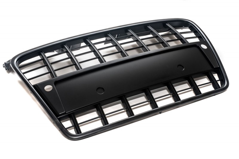 Kühlergrill Sportgrill Gitter Grill Schwarz Halter PDC für Audi A4 B7 8E + Avant