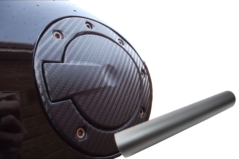 Premium Tankdeckel Tank Deckel Auto PKW Design Folie Set in Grau Matt