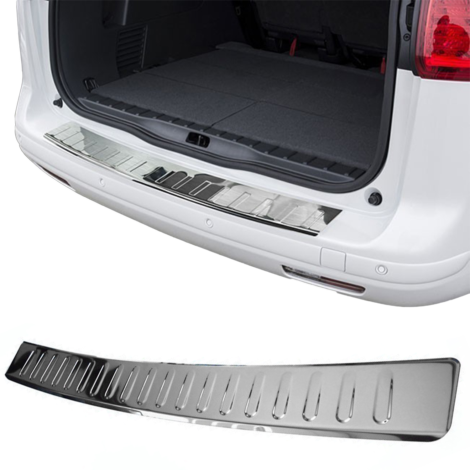 Premium Edelstahl Ladekantenschutz Schutz Leiste für Ford B-Max ab 2012-
