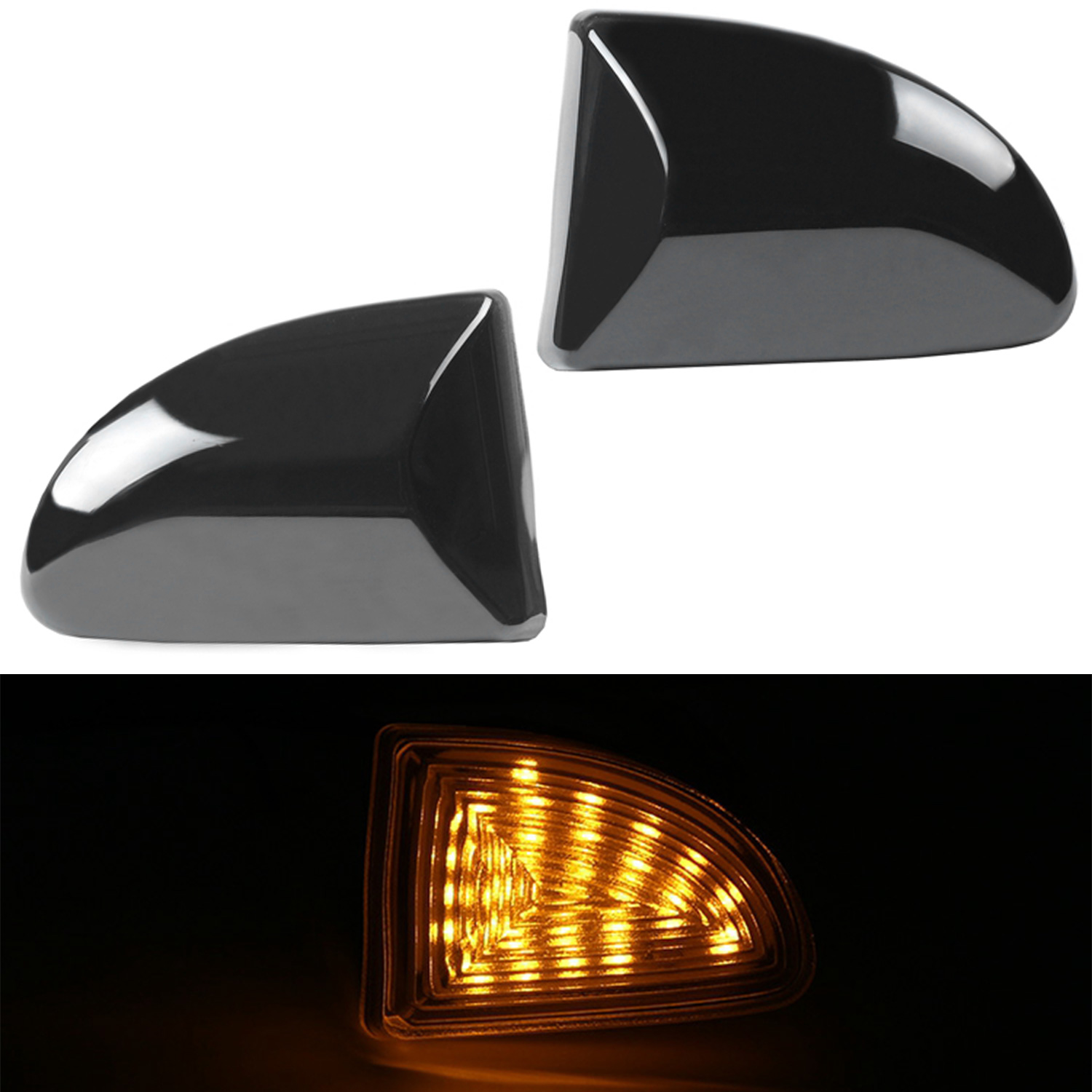 2x LED Seitenblinker Blinker Schwarz Smoke SET für Smart ForTwo 451 ab 2007-2014