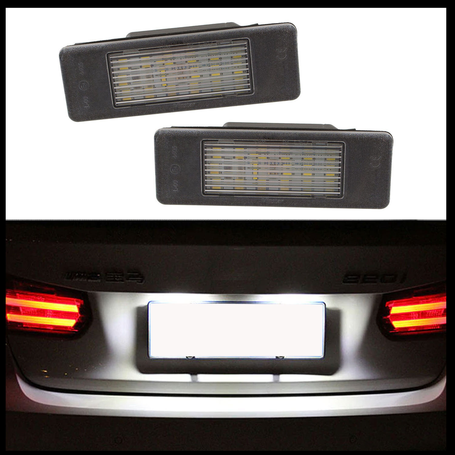 2x LED PREMIUM Kennzeichenbeleuchtung für Niss Navara Note Pathfinder Primera