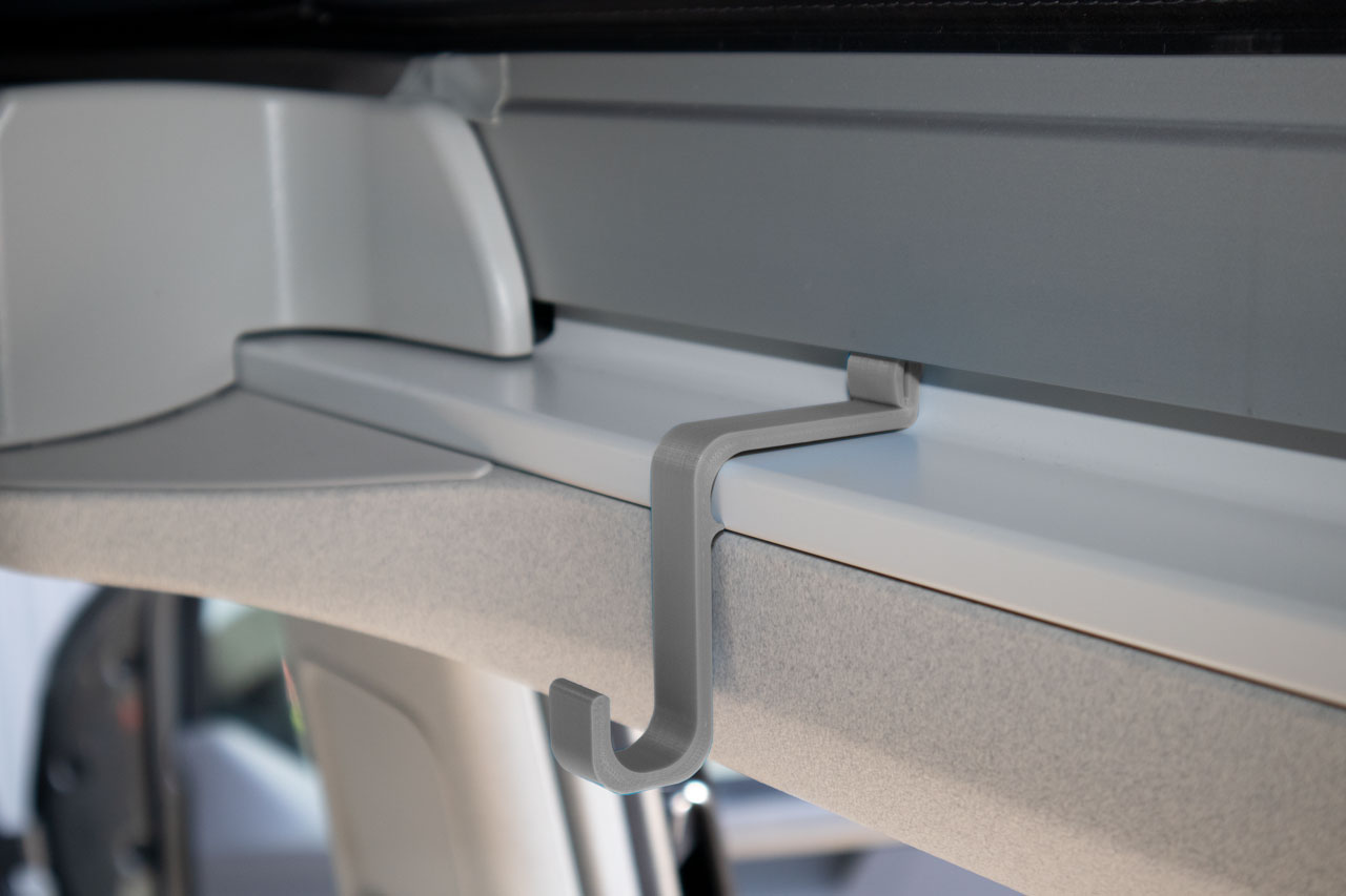 Kleiderhaken / Kleiderstange mit Dachbefestigung für VW T5 / T6 Bulli