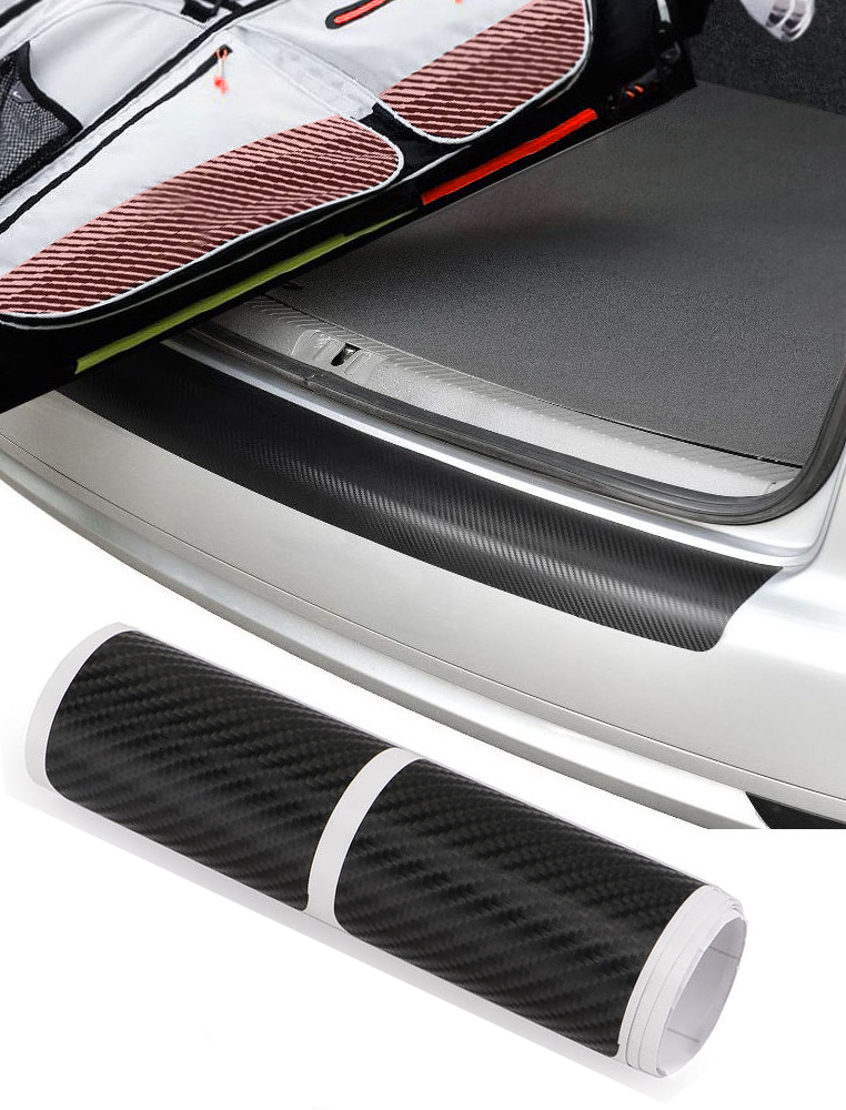 Ladekantenschutz Lack Schutz Folie in Carbon Optik für Renault Koleos ab 2008-