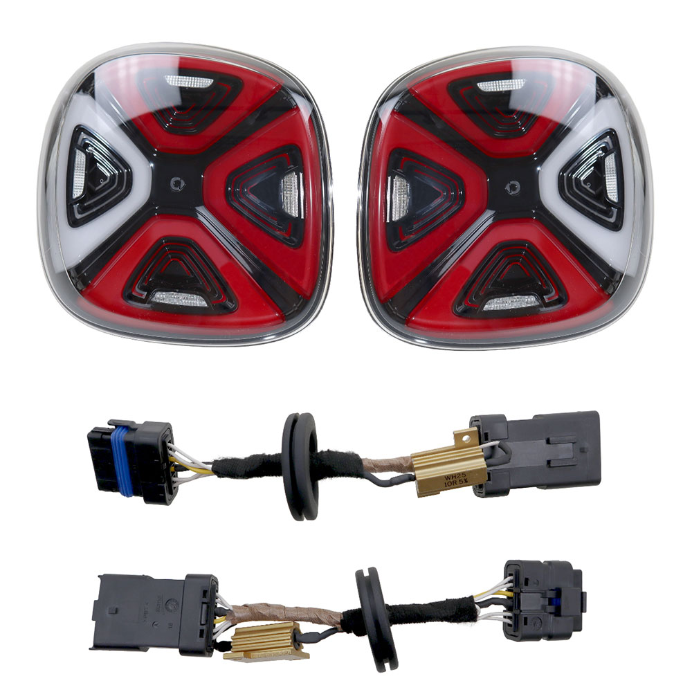 Original Kufatec Set LED Facelift Rückleuchten + Adapter Kabel für Smart 453