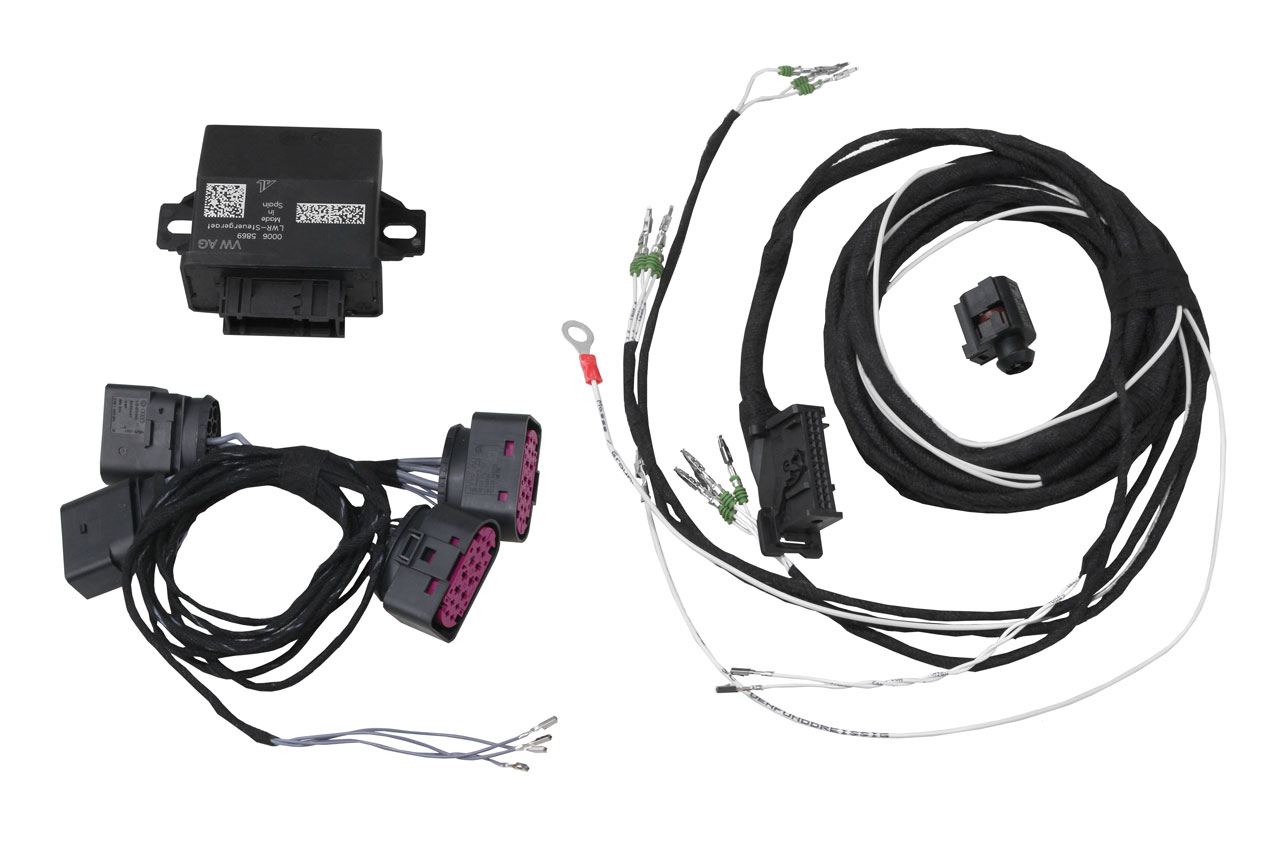 Original Kufatec Kabelsatz Kabelbaum Adapter Kabel aLWR Komplett-Set für VW Passat B7 - mit elektr. Dämpferregelung