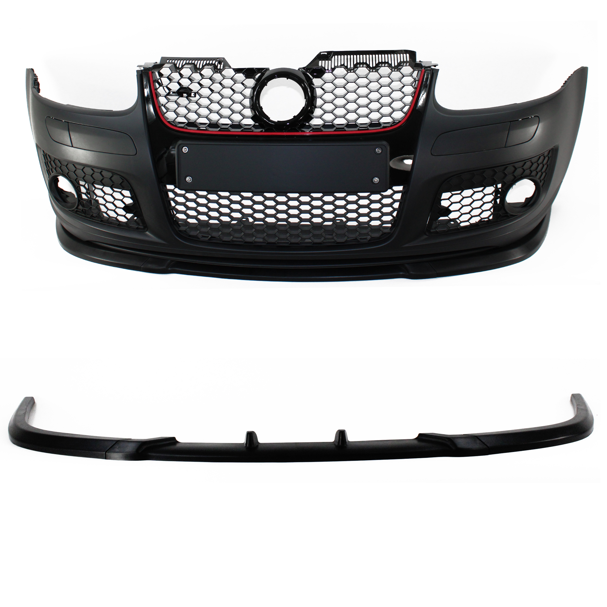 Original JOM Cup- Frontspoiler / Spoiler Lippe 3-Teilig aus ABS Kunststoff für Fiat Grande Punto