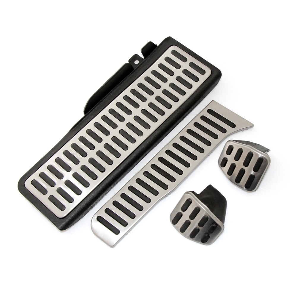 Sport Pedale + Fußstütze (Hand- Schaltung) in Schwarz / Silber für VW Golf 5 V 6 VI Golf Plus Beetle 5C