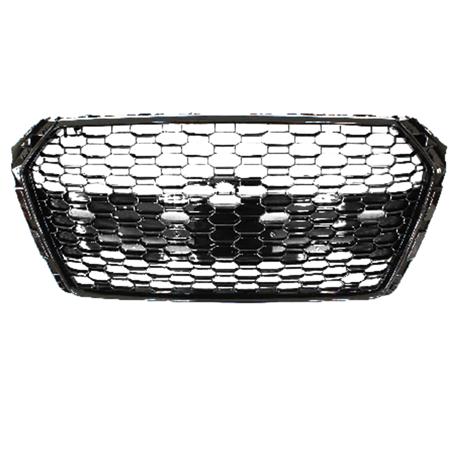 Kühlergrill Sportgrill Wabengrill Grill Schwarz Glanz für Audi A4 B9 8W ab 2015-2019