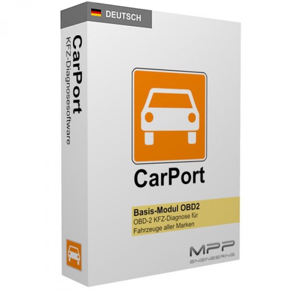 Original CARPORT PRO EDITION / VOLLVERSION / OBD 2 OBD2 Diagnose Software in DEUTSCH / ENGLISCH (Lizenzschlüssel) für K-Line CAN UDS KKL
