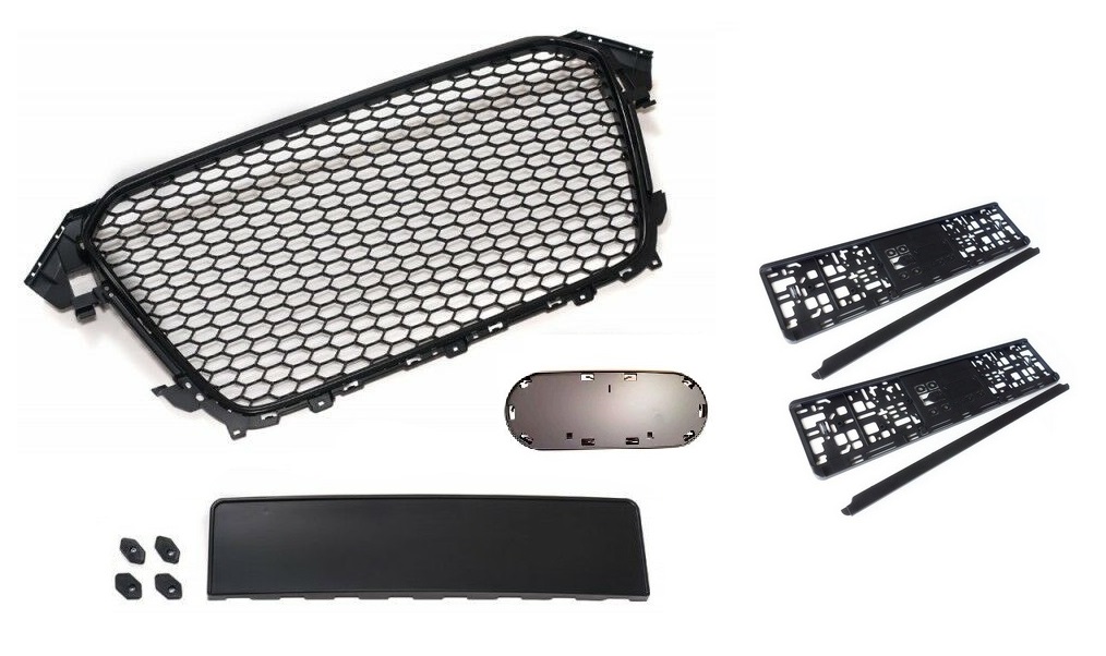 Kühlergrill Sportgrill Wabengrill Grill für Audi A4 / S4 / RS4 B8 8K + Avant (Facelift ab 2013-)