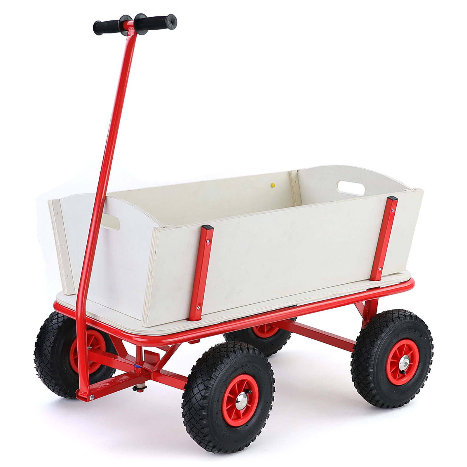 Bollerwagen Holz Handwagen Transportwagen Gartenwagen Transportkarre bis 150kg in Top Qualität!