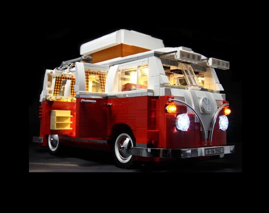 LED-Beleuchtungsset Licht-Set / Akku-Box / passend für Lego VW Bus T1 10220 Campingbus
