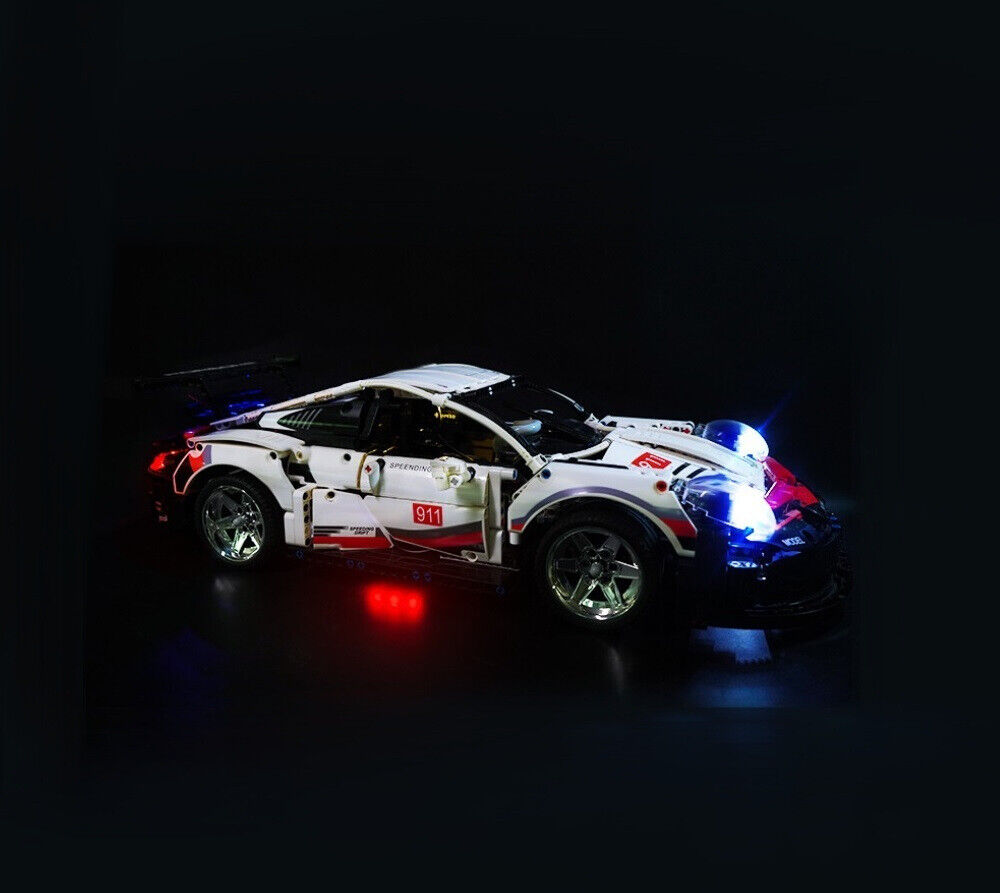 LED-Beleuchtungsset Licht-Set / Akku-Box / passend für Lego Porsche 911 RSR 42096