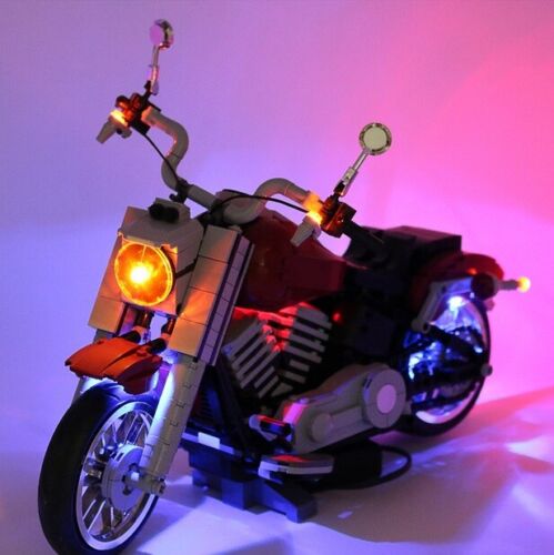 LED-Beleuchtungsset Licht-Set / Akku-Box / passend für Lego Harley Davidson 10269