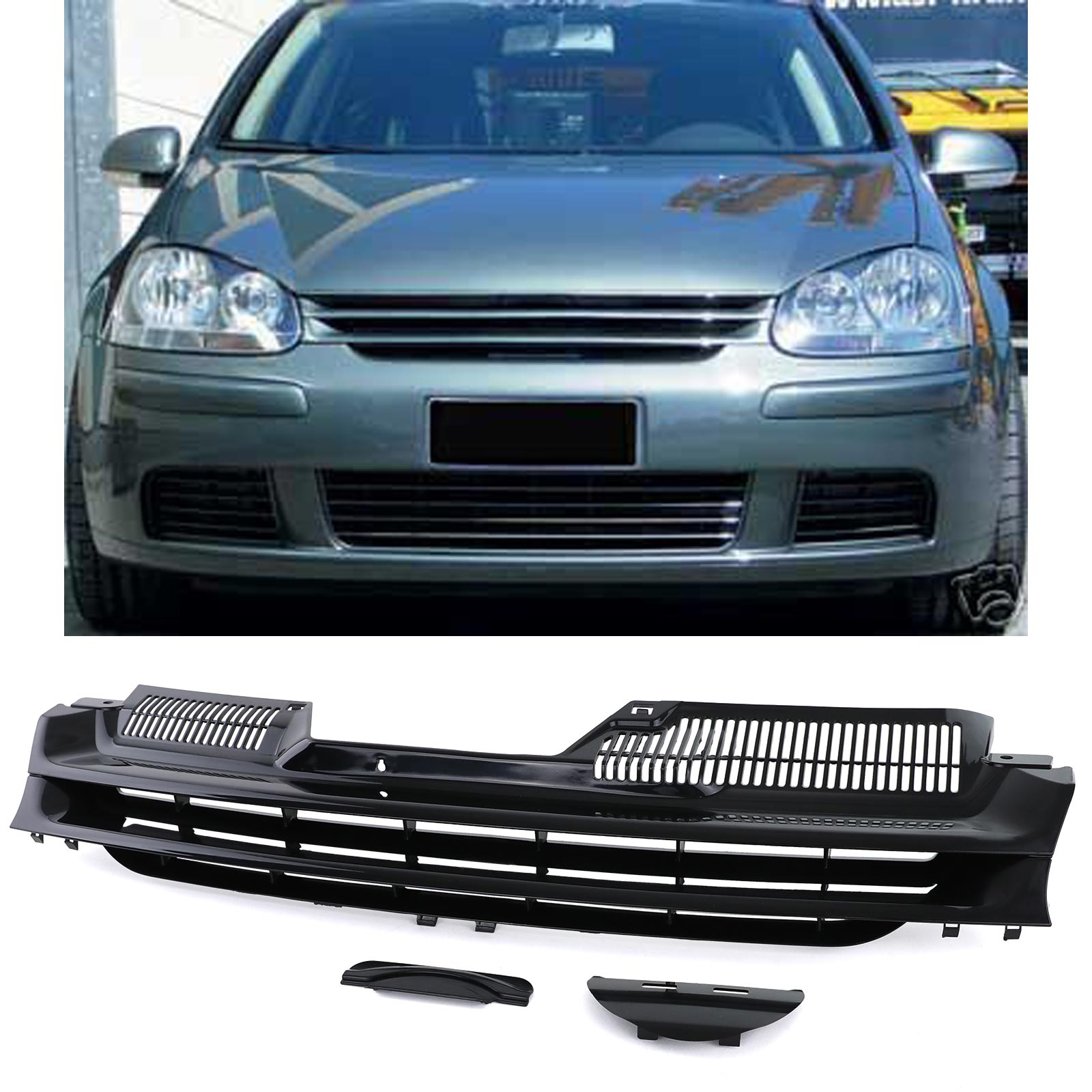 Kühlergrill Sportgrill Grill für VW Golf 5 03-09 nicht GTI