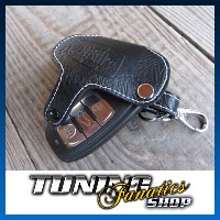 Schlüssel Tasche Etui LEDER WEIß #3 für Audi A1 A3 8P A4 B8 A5 8T A6 4F 4G Q3 Q5