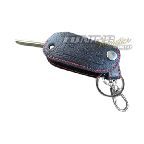 Schlüssel Tasche Etui Klappschlüssel LEDER ROT für Audi A3 8P A6 4F A4 8E TT A5