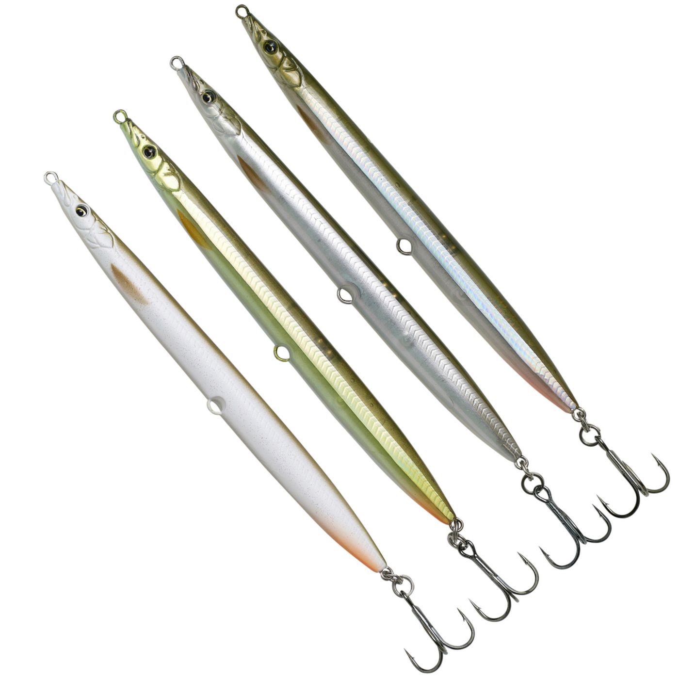 4 Savage Gear Sandeel Pencil 12,5cm 19g Meerforellenblinker Set