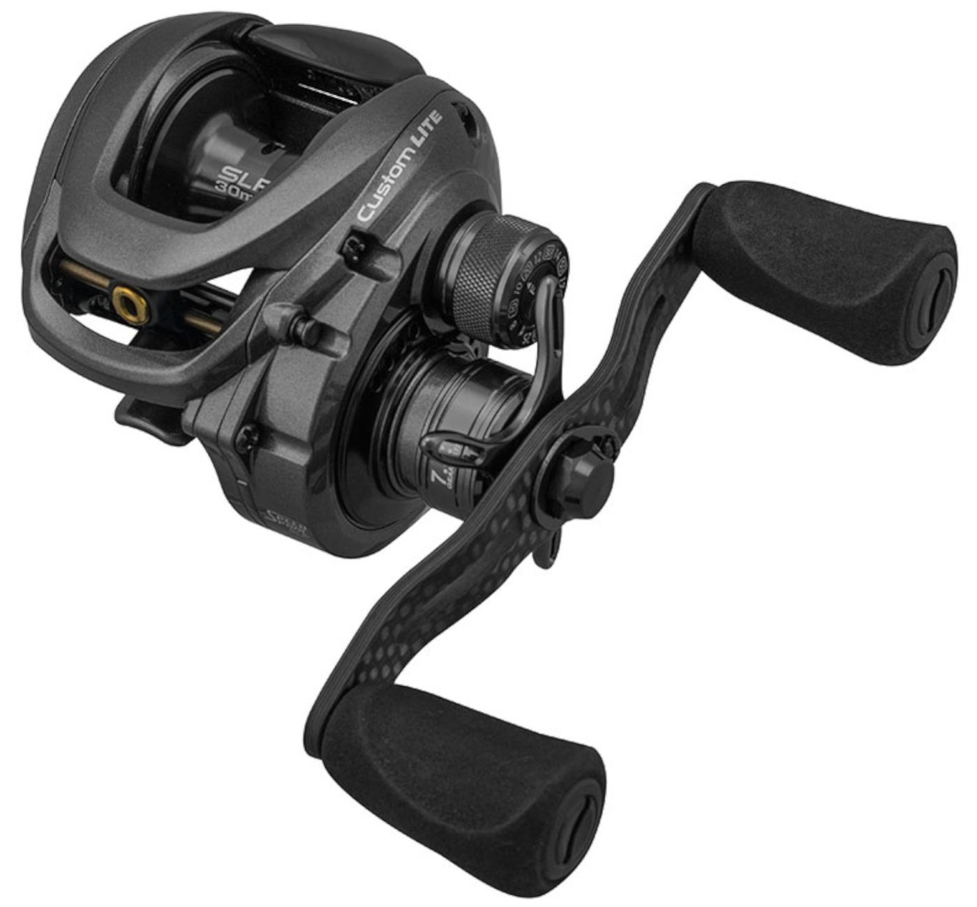 Lews Custom Lite SLP Baitcaster Multirolle - Linkshand Rolle