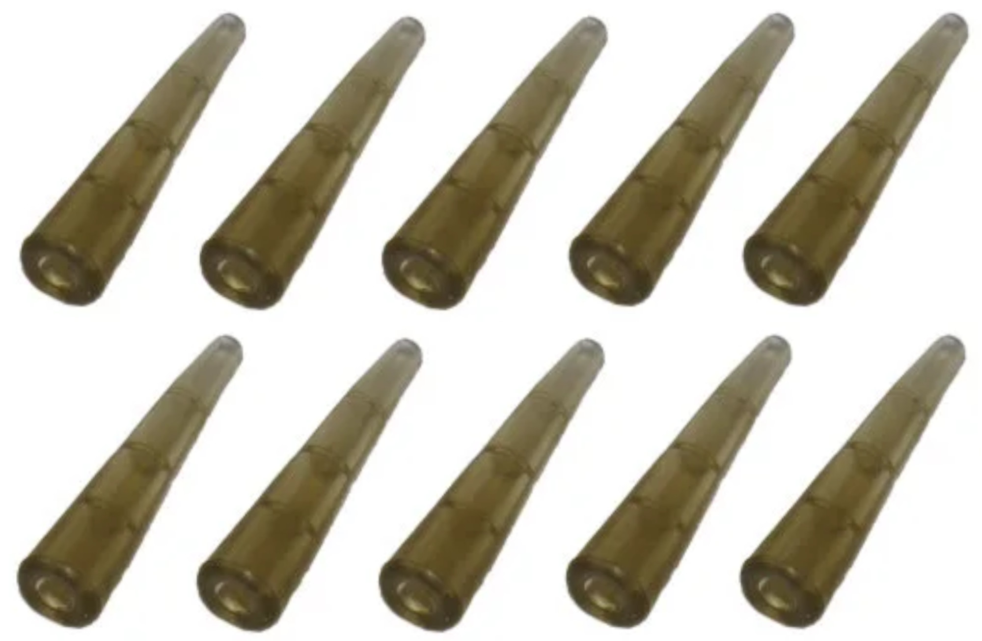 Poseidon Long Tail Rubber Trans/Braun 25mm - 10 Tubes