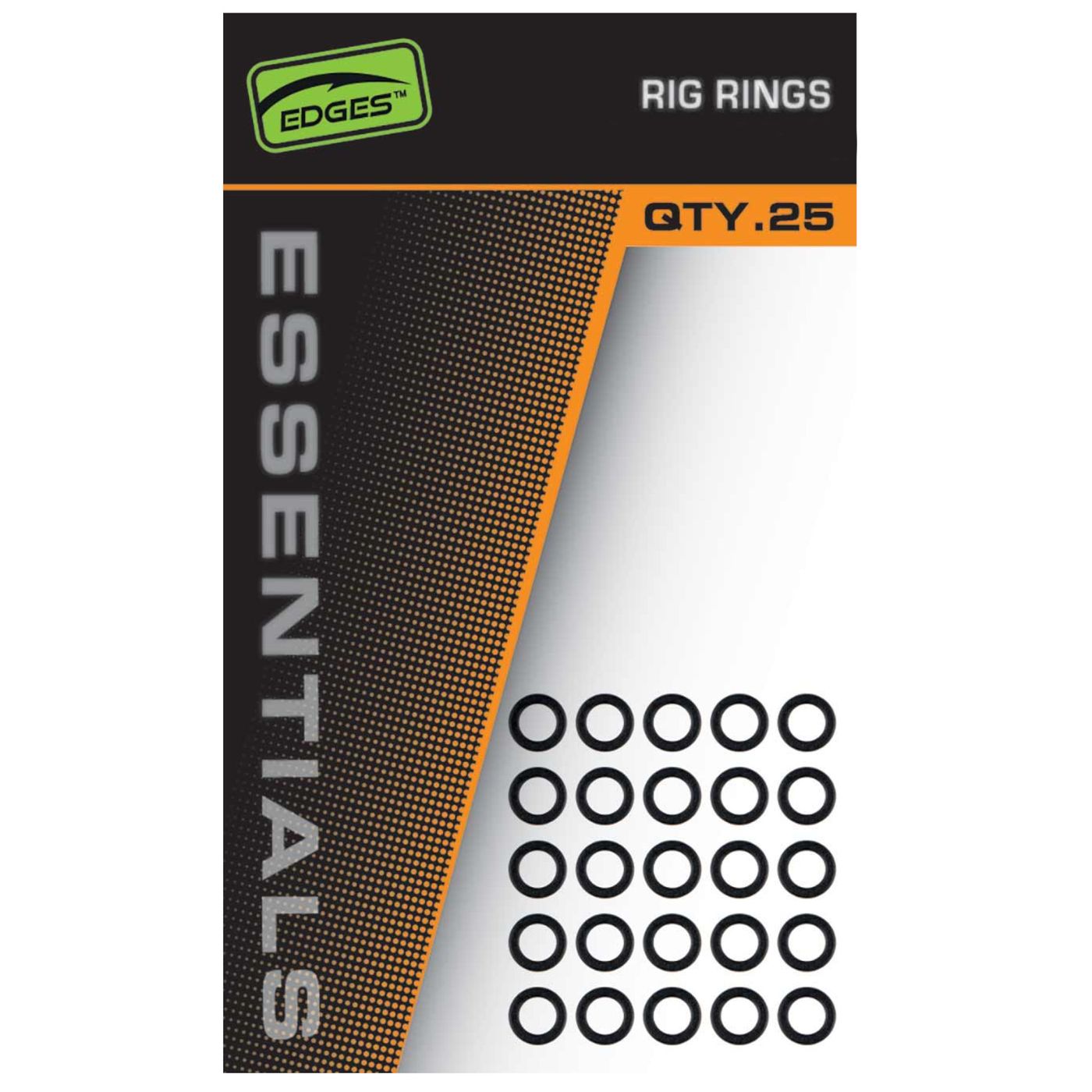 Fox Edges Rig Rings - 25 Ringe für Karpfenmontagen