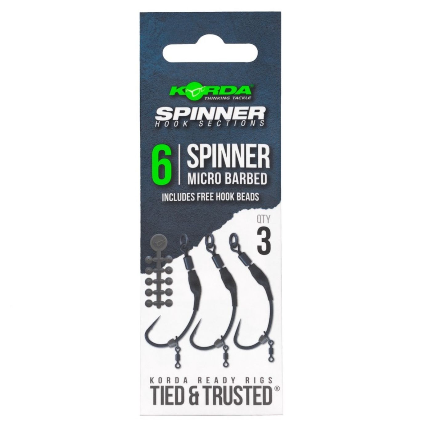Korda Spinner Hook Sections Spinner Barbless - 3 Karpfenhaken