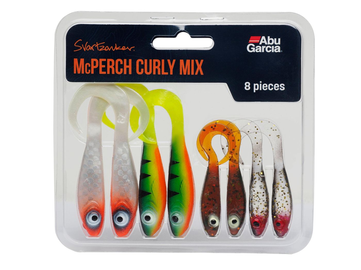 Abu Garcia McPerch Curly Mix - 8 Gummifische im Set