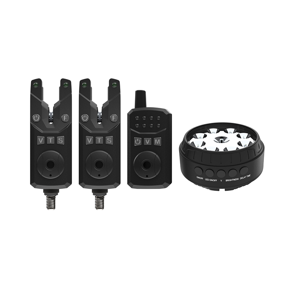 Sonik SKS2 Alarm Set 2+1 + Bivvy Lamp - Bissanzeiger Set