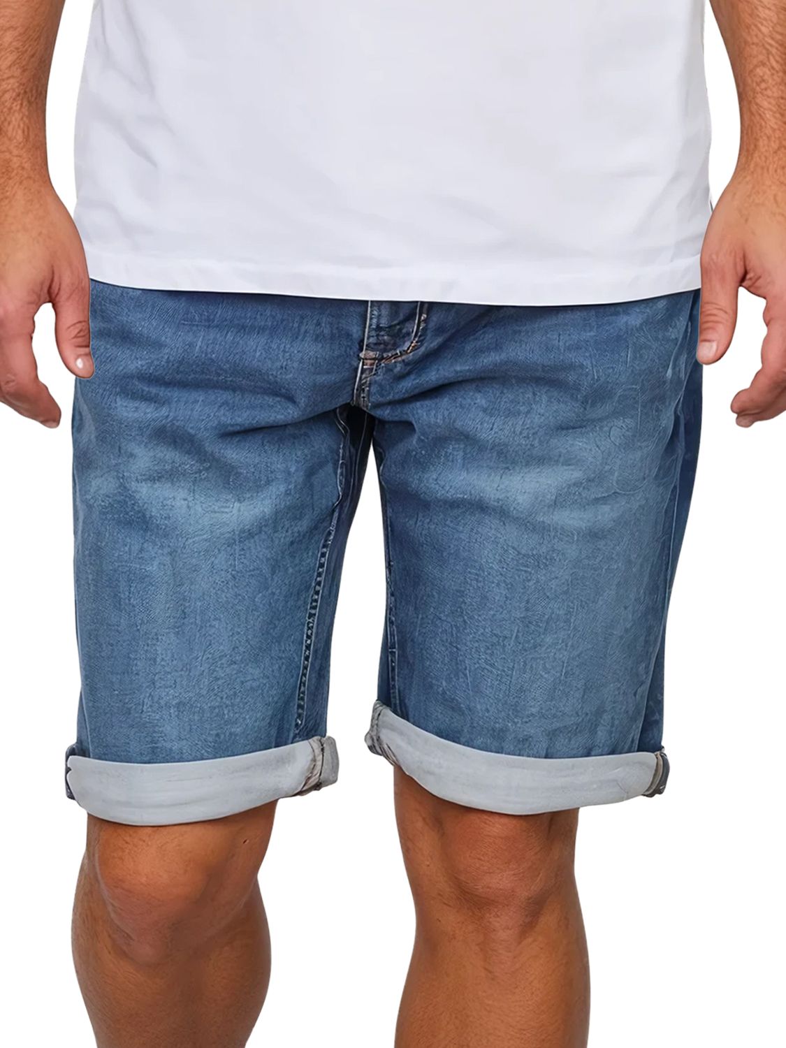 Mustang Jeans Shorts Herren Stretch Kurz Regular Fit Chicago Real X