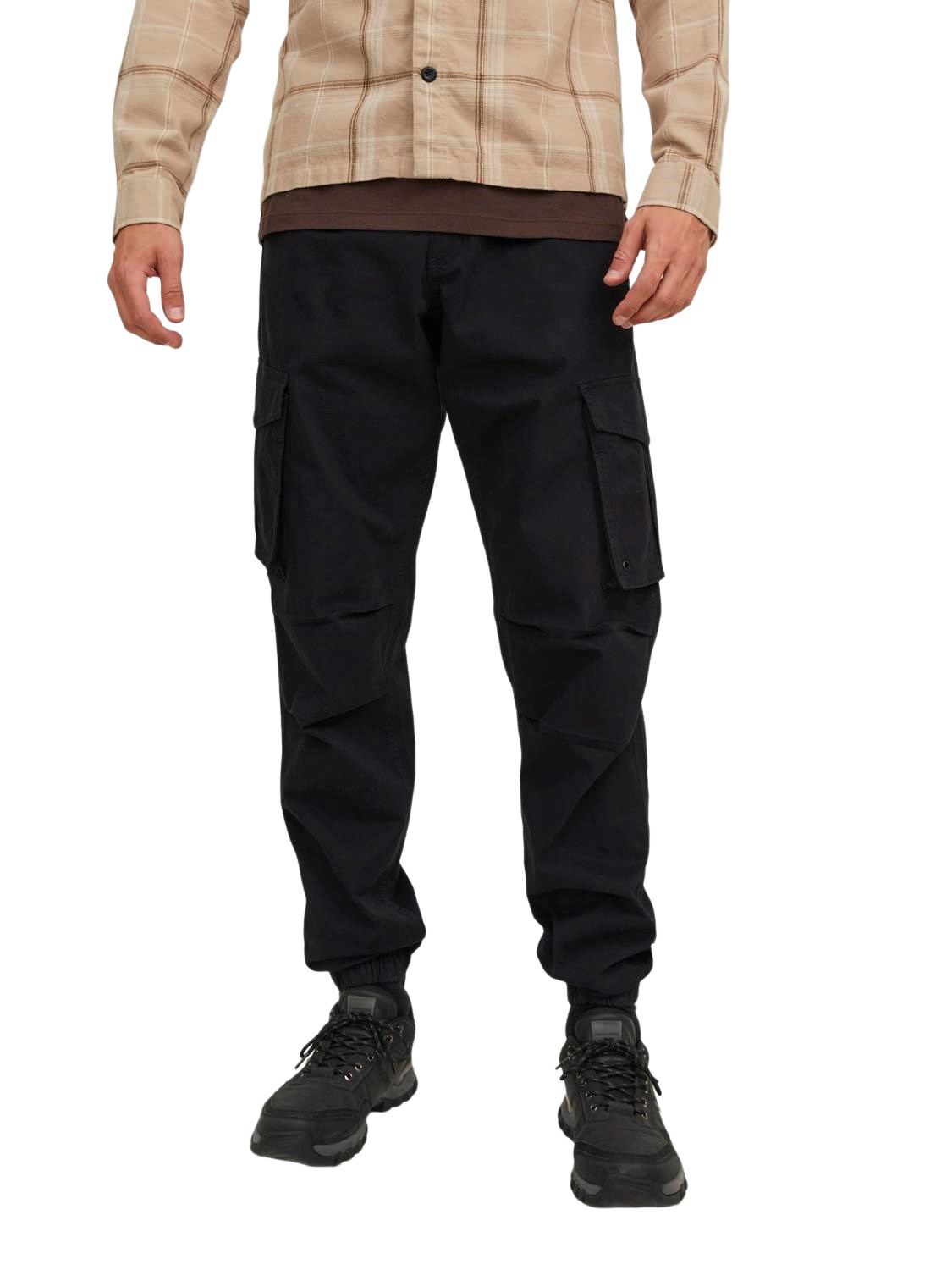 Jack & Jones Herren Cargohose JPSTKANE JJNOAH CUFFED -Relaxed Fit