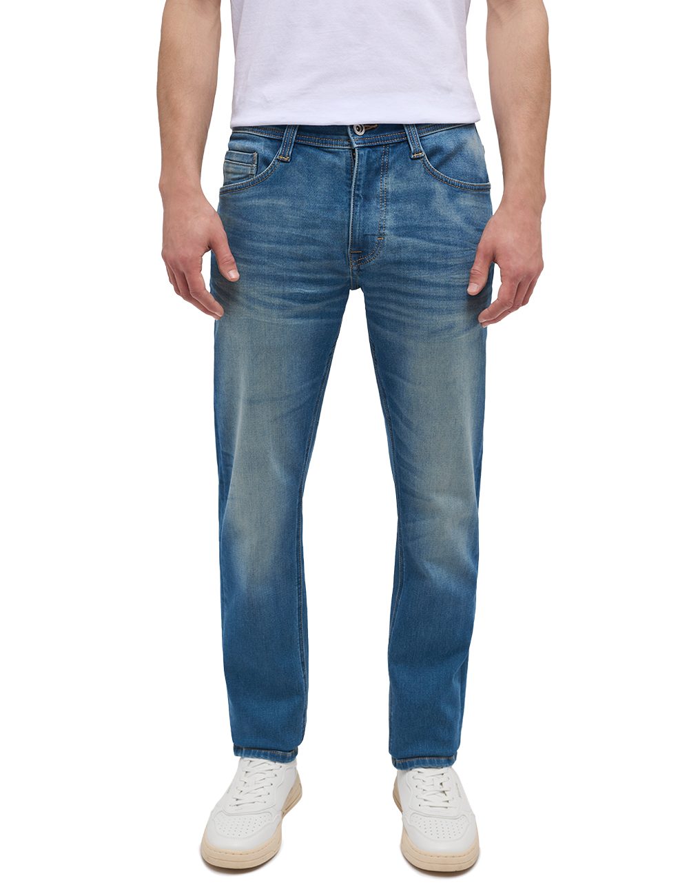 Mustang Herren Jeans OREGON SLIM K - Slim Fit - Low Waist - Blau Grau