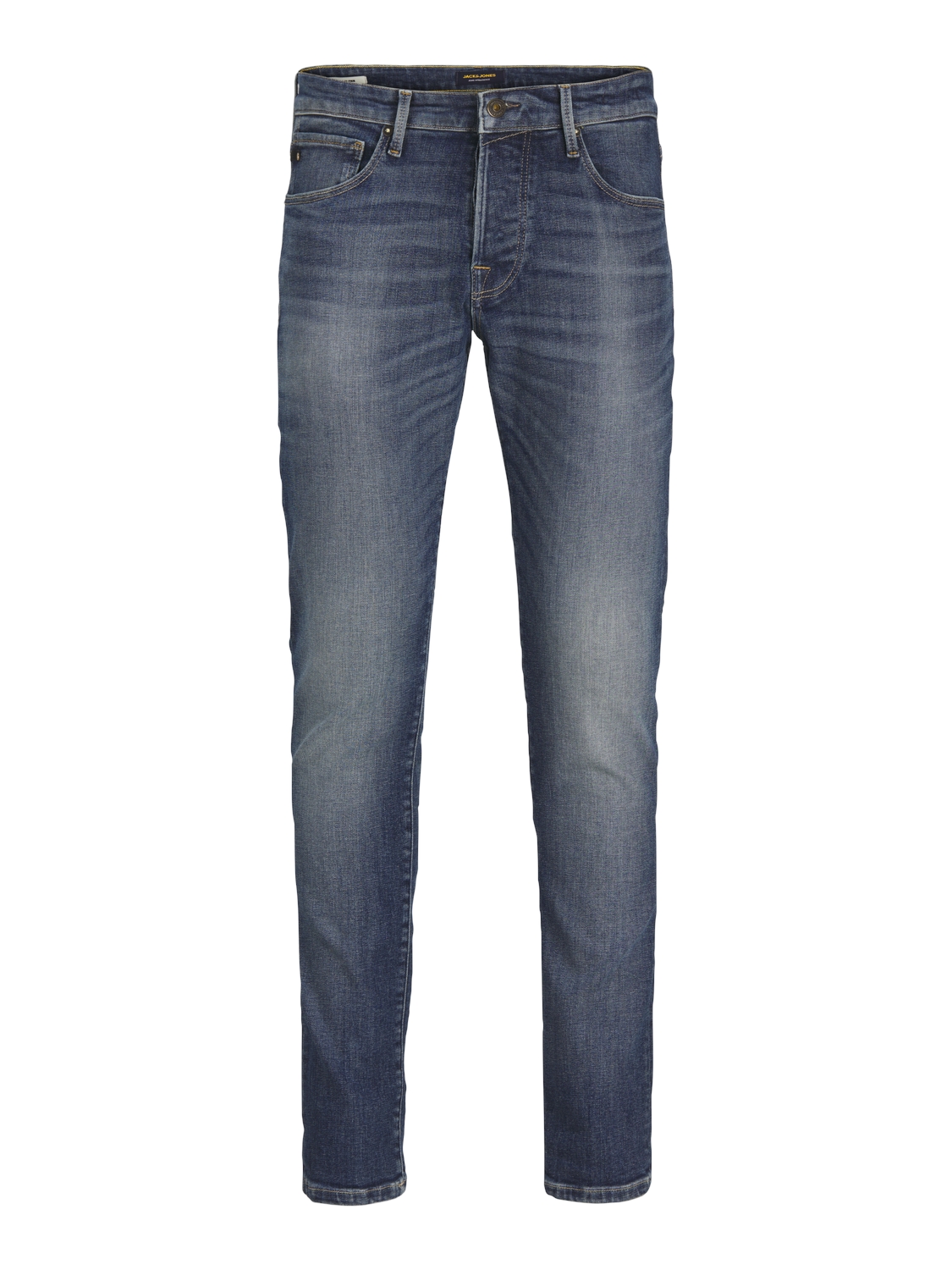 Jack & Jones Herren Jeans JJIGLENN JJICON - Low Waist - Slim Fit - Blau