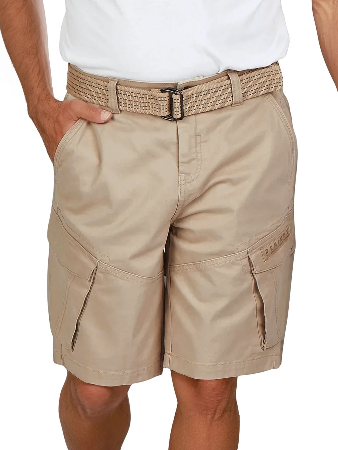 DENIMFY Cargo Shorts Herren mit Gürtel Regular Fit DFPhil