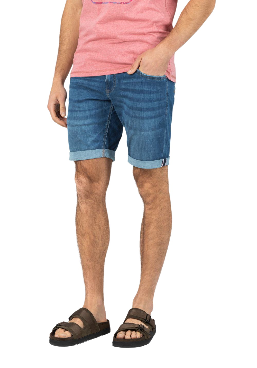 TIMEZONE Herren Jeans Shorts SLIM SCOTTYTZ SHORT - Mid Waist Slim Fit - Blau Grau Schwarz