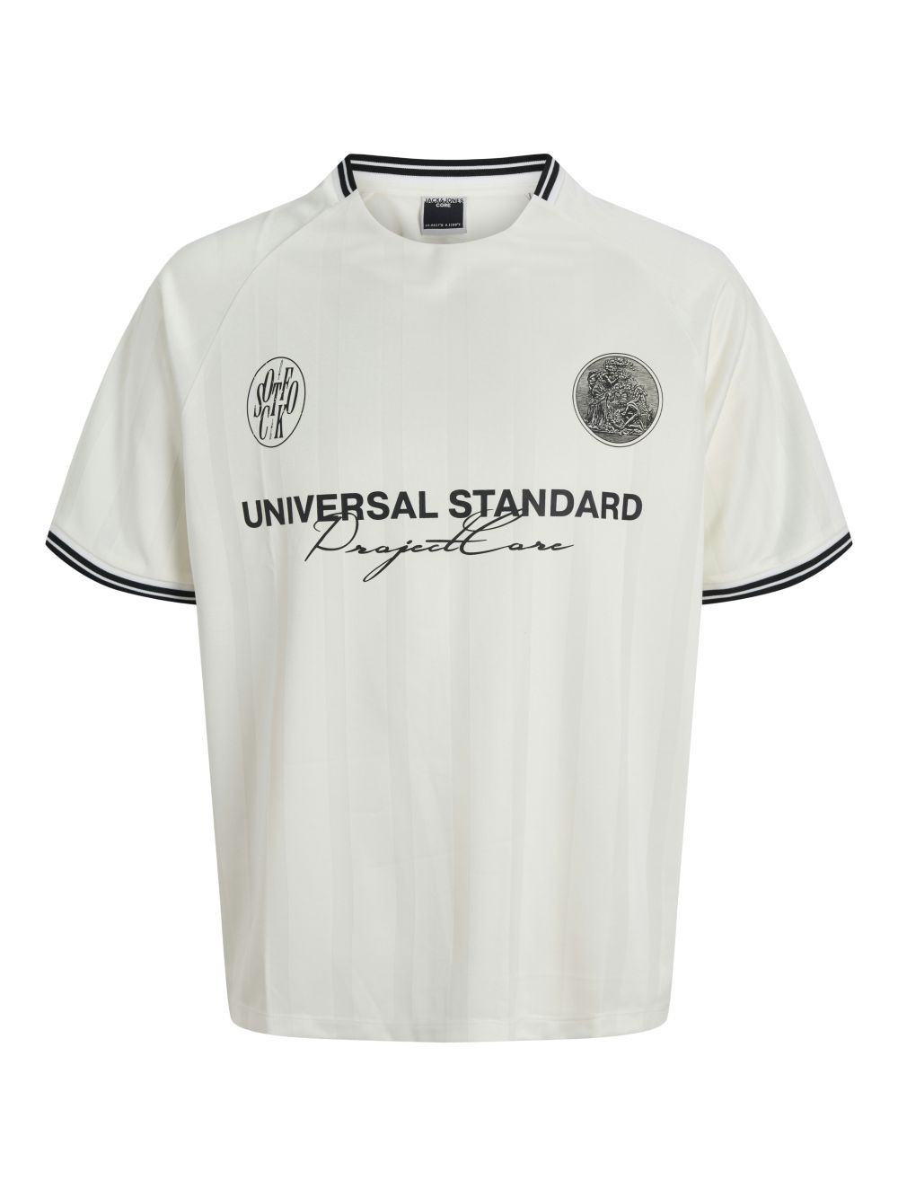 Jack & Jones Herren Rundhals T-Shirt JCOCOVER RETRO FOOTBALL - Relaxed Fit