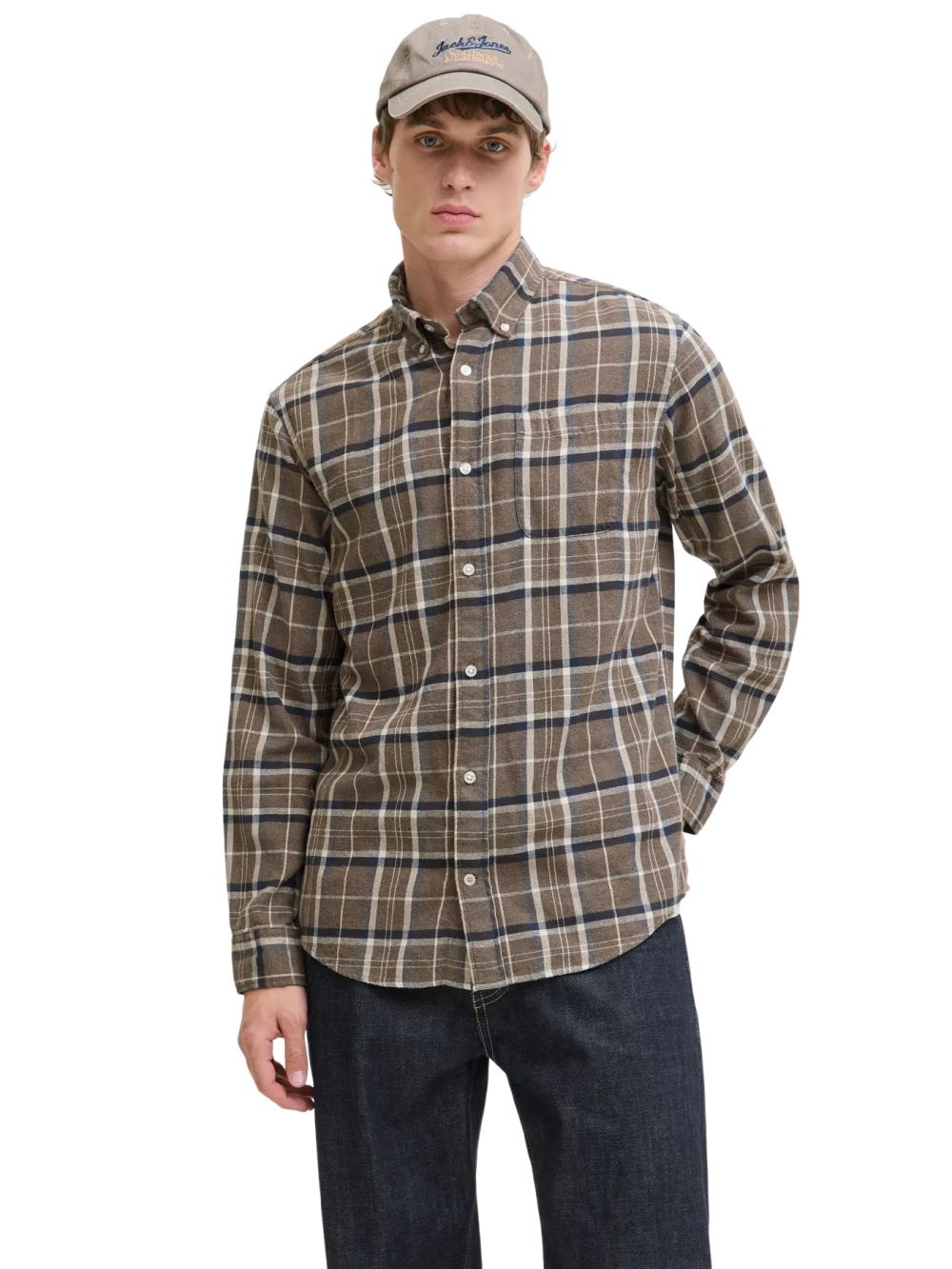 Jack & Jones Herren Freizeit Hemd JJECLASSIC FLANNEL CHECK SHIRT - Regular Fit